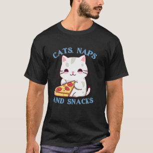 Camiseta Gatos, Sonecas e Lanches