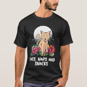 Camiseta Gatos Sonecas e Lanches Gato  Ditos de Gatos Citaç