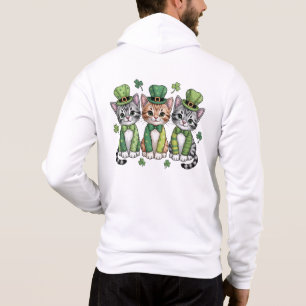 Camiseta Gatos sortudos do dia de São Patrício-47474