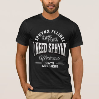 Camiseta Gatos Sphynx Masculinos Frases Engraçadas Design P