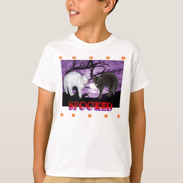 Camiseta Gatos Spooked (Frente)