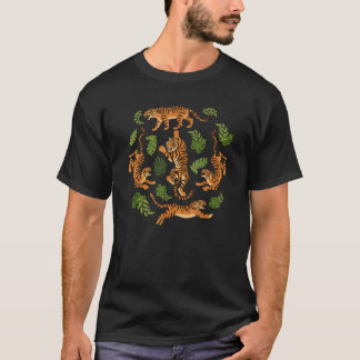 Camiseta Gatos Tigres Grandes Merchando Tigre Dançante Cart