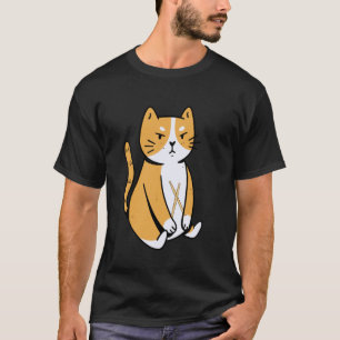 Camiseta Gatos Toca Instrumentos Baterista Animal Engraçado