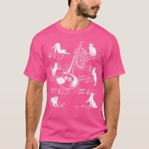 Camiseta Gatos-Trompetistas Para Jogador De Trompetes De Ga