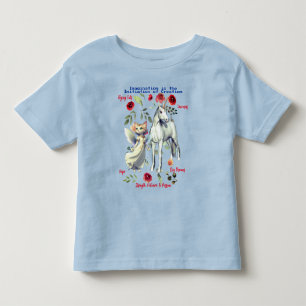 Camiseta Gatos Unicórnio Divertidos para Crianças Pequenas