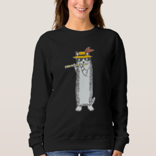 Camiseta Gatos Vestindo Óculos De Sol Tocando A Flauta Lovi