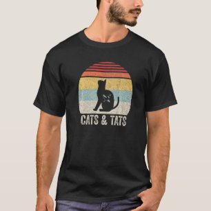 Camiseta Gatos Vintados E Gatos De Tatuagem De Gato