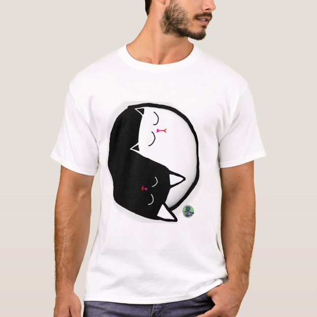 Camiseta Gatos Yin & Yang (Frente)