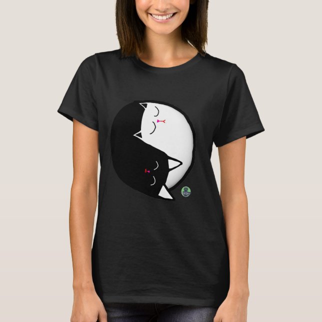 Camiseta Gatos Yin & Yang (Frente)