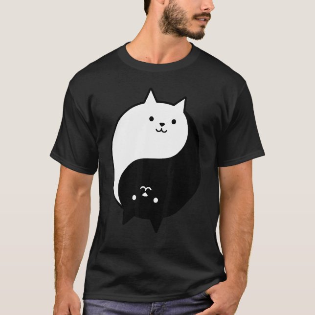 Camiseta Gatos Yin Yang 1 (Frente)