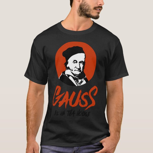 Camiseta Gauss está naquela casa Gangsta Mathematician blac (Frente)