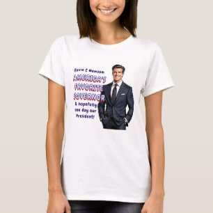 Camiseta Gavin C Newsom   O Governador Favorito da América