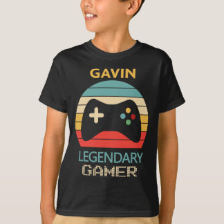 Camiseta Gavin Name Gift - Gamer Legendário Personalizado