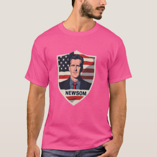 Camiseta Gavin Newsom 2024 Presidente Eleito Democr Moderno