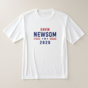 Camiseta Gavin Newsom 2028 Presidente 48 Bandeira dos EUA