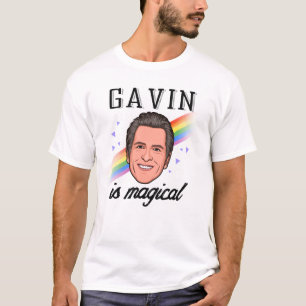 Camiseta Gavin Newsom é mágico