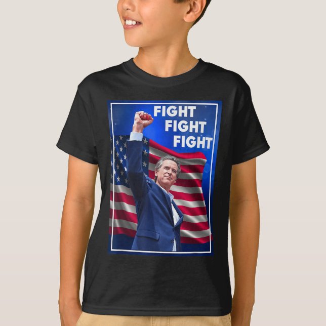 Camiseta Gavin Newsom Fight Fight Fight, Funny Sarcastic Ga (Frente)