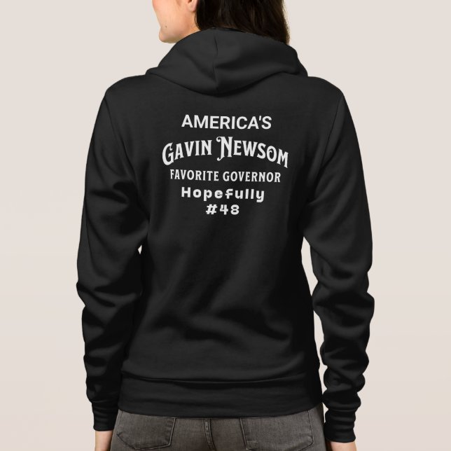 Camiseta Gavin Newsom | O Governador favorito da América nº (Verso)