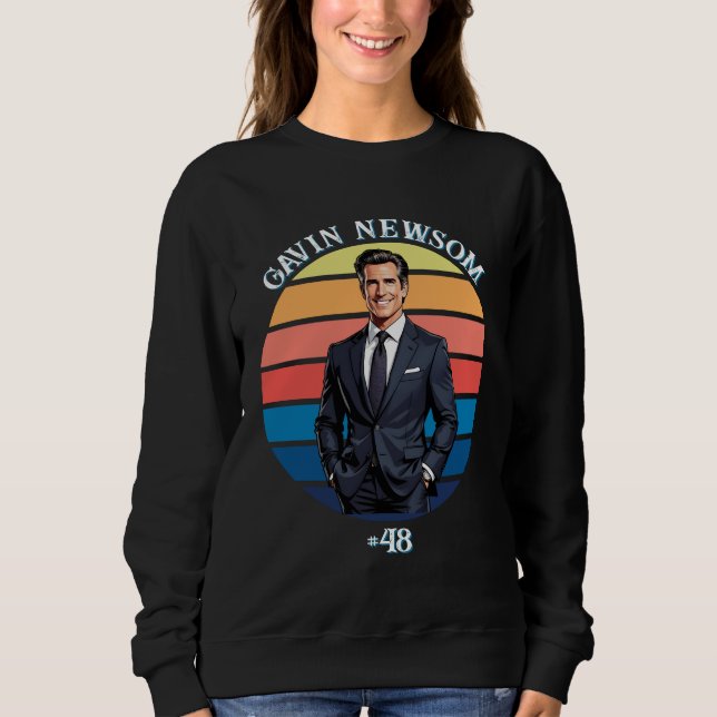 Camiseta Gavin Newsom | Vintage #48 (Frente)