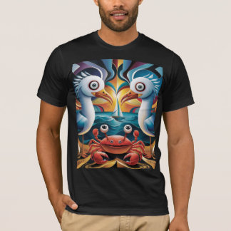 CAMISETA GAVIÕES-MARINHOS E CARANGUEJOS 