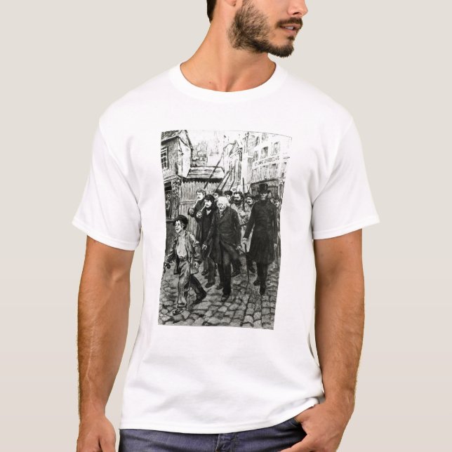 Camiseta Gavroche que conduz uma demonstração (Frente)