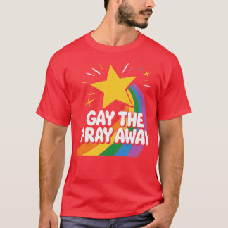 Camiseta Gay a oração para fora