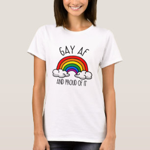 Camiseta GAY AF e orgulho dele