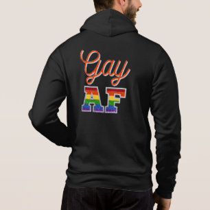 Camiseta Gay AF Laranja Arco-Íris Brilhante Laranja