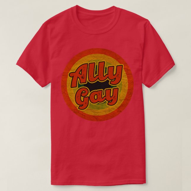 Camiseta gay aliado (Frente do Design)