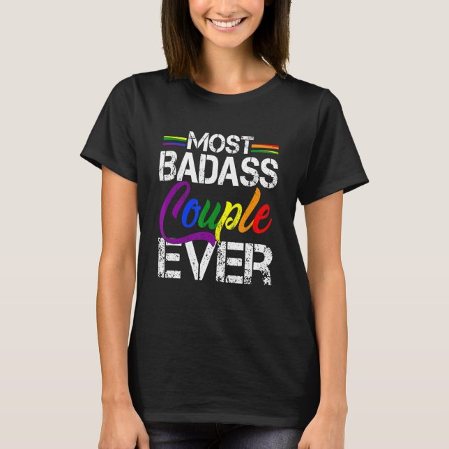 Camiseta Gay Arco-Íris-Íris-Íris Casal Lgbt Pride Mo (Frente)