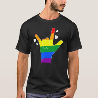 Camiseta Gay Asl Ilygay Língua de Sinaisgay Asl Professor g