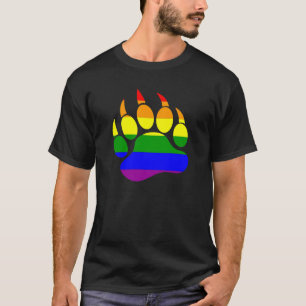 Camiseta Gay Bears Orgulho Arco Arco-íris Palha do Urso