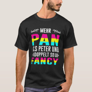 Camiseta Gay Bi Lgbtq Bissexual Mais Pan Que Peter & Duas V