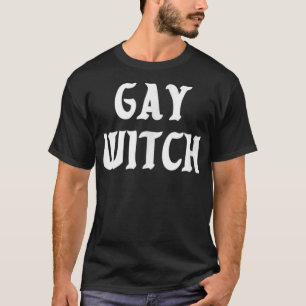 Camiseta Gay bruxa LGBTQ Orgulho Lésbico no Dia das Bruxas
