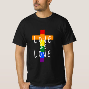 Camiseta Gay Christian LGBT - Pride Cross God