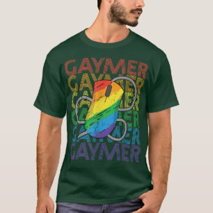 Camiseta Gay Computer Mouse Gaymer Geek Pride LGBTQ Gaming