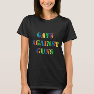 Camiseta Gay Contra Armas Protesto em Arco-Íris Marcha Resi