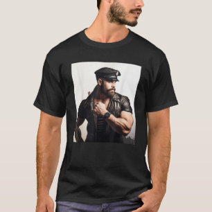 Camiseta Gay De Couro Do Pai Do gay Urso Do Gay