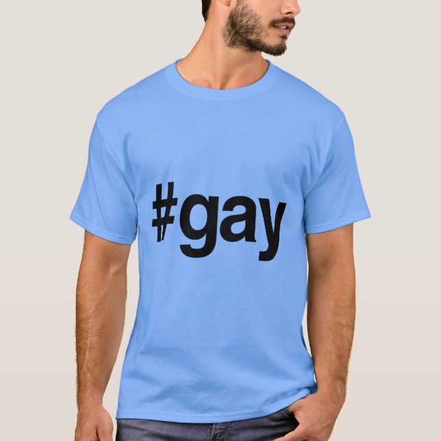 CAMISETA GAY DE HASHTAG - .PNG (Frente)
