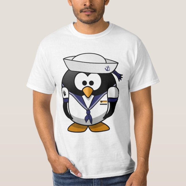 Camiseta Gay do Orgulho Sailor Penguin (Frente)