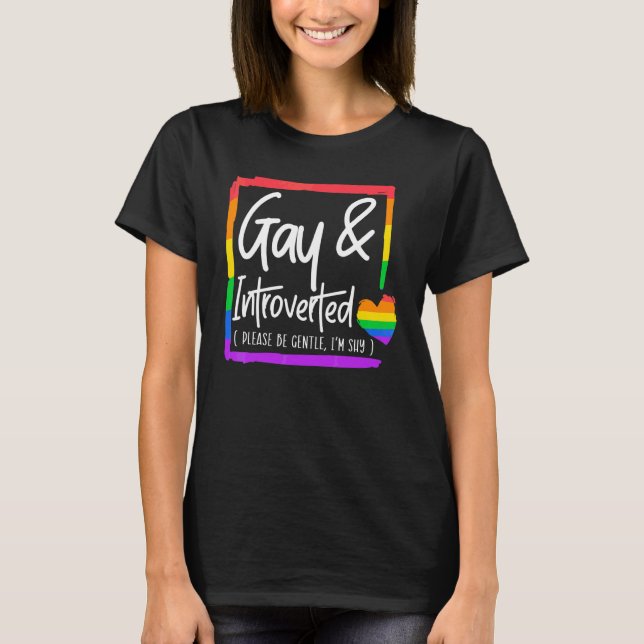 Camiseta Gay e apresentado, por favor, seja gentil, sou Tím (Frente)