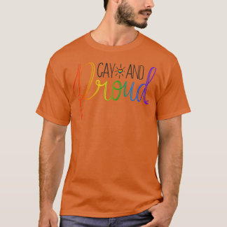 Camiseta Gay e Design de caligrafia orgulhosa