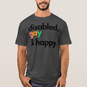Camiseta Gay e feliz desativados