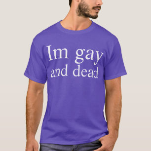 Camiseta gay e morto