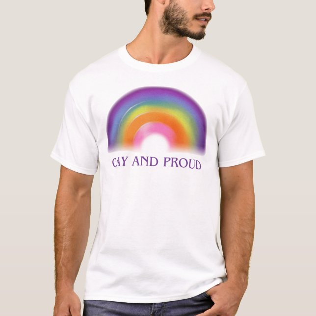 Camiseta Gay e Orgulhoso (Frente)