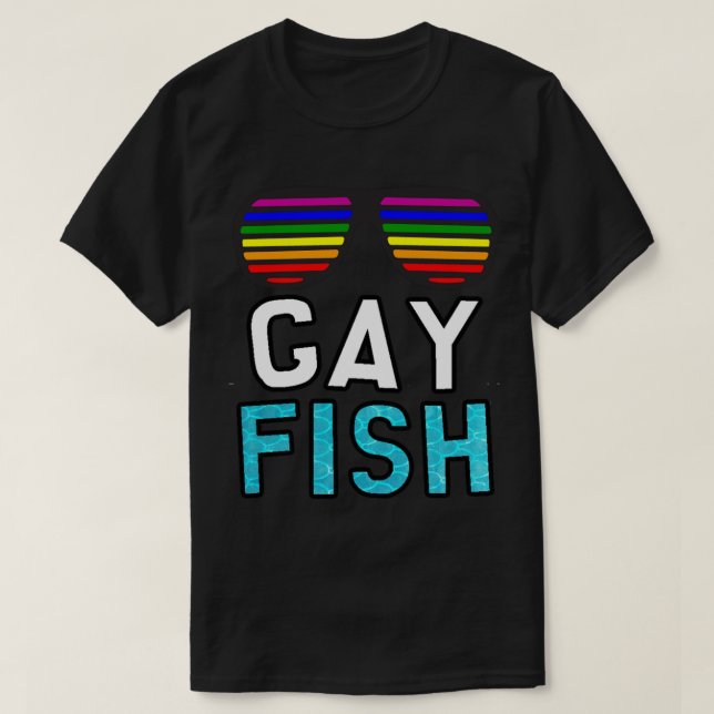 Camiseta Gay Fish Pride (Frente do Design)