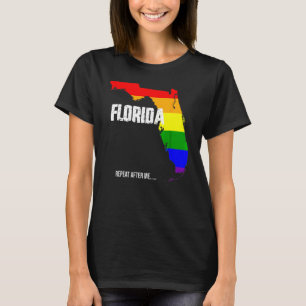 Camiseta Gay Flórida Gay Diga Gay de Repito Depois De Mim L