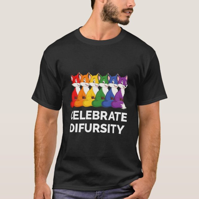 Camiseta Gay Fox Furry Pride Lgbt Lgbtq Furry Fandom (Frente)