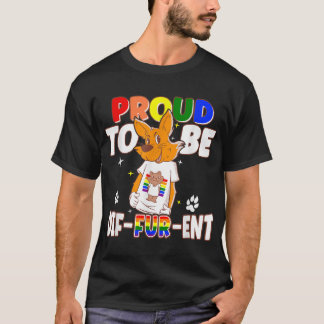 Camiseta Gay Furries orgulhosos de serem diferentes fu feli