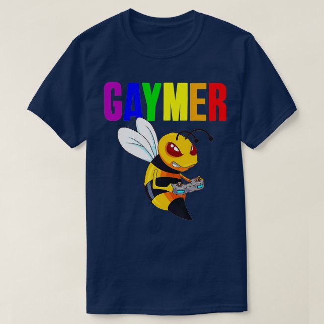 Camiseta Gay Gaymer Geek Orgulho LGBT Jogo de Vídeo em Love (Frente do Design)